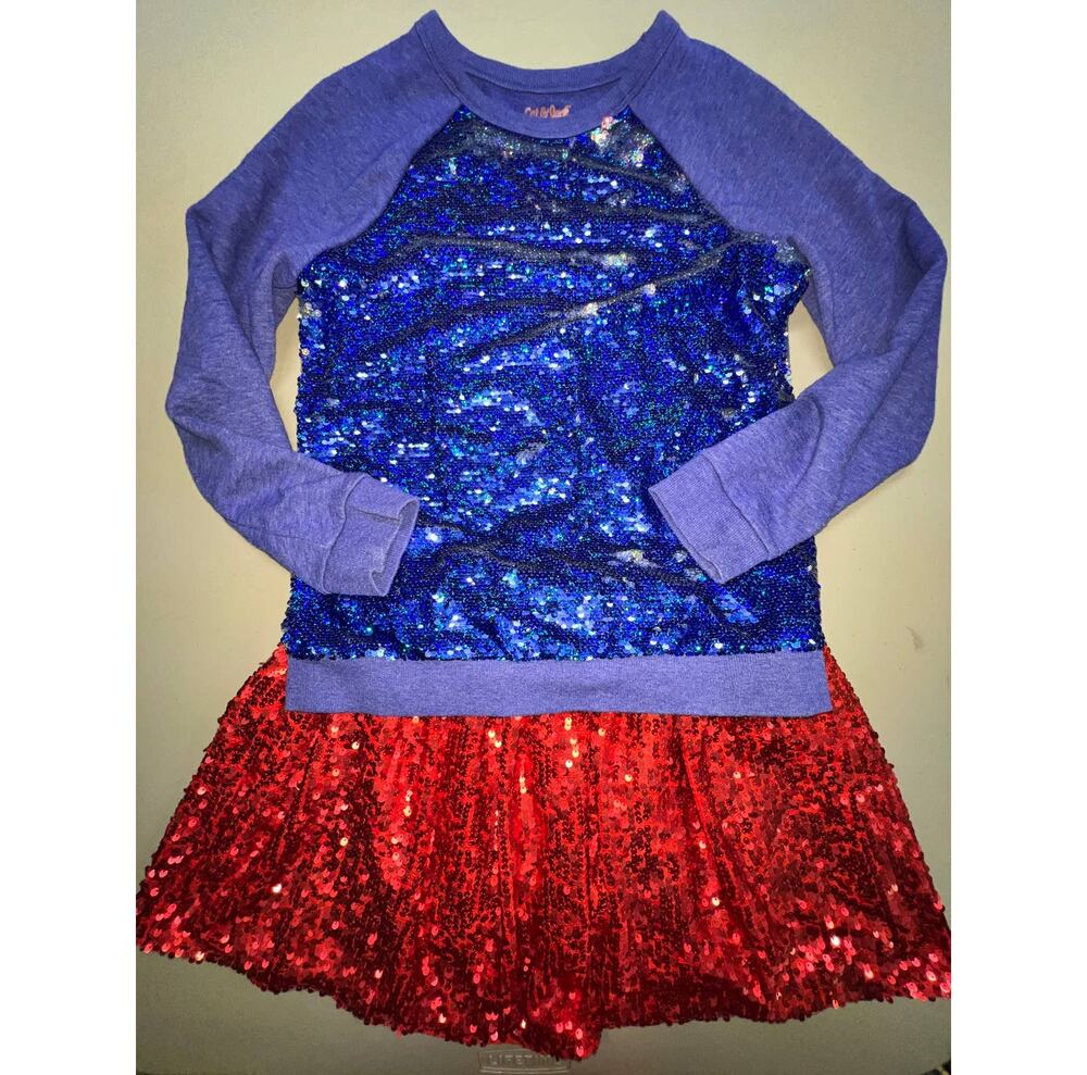 Cat & Jack 2 Piece Set Sequins Girl L 10-12